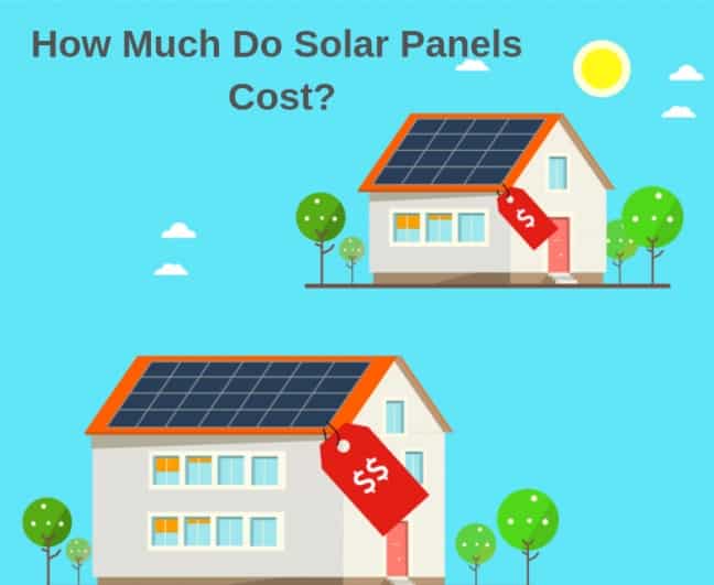 How much do solar panels cost - house with solar panels on roof
